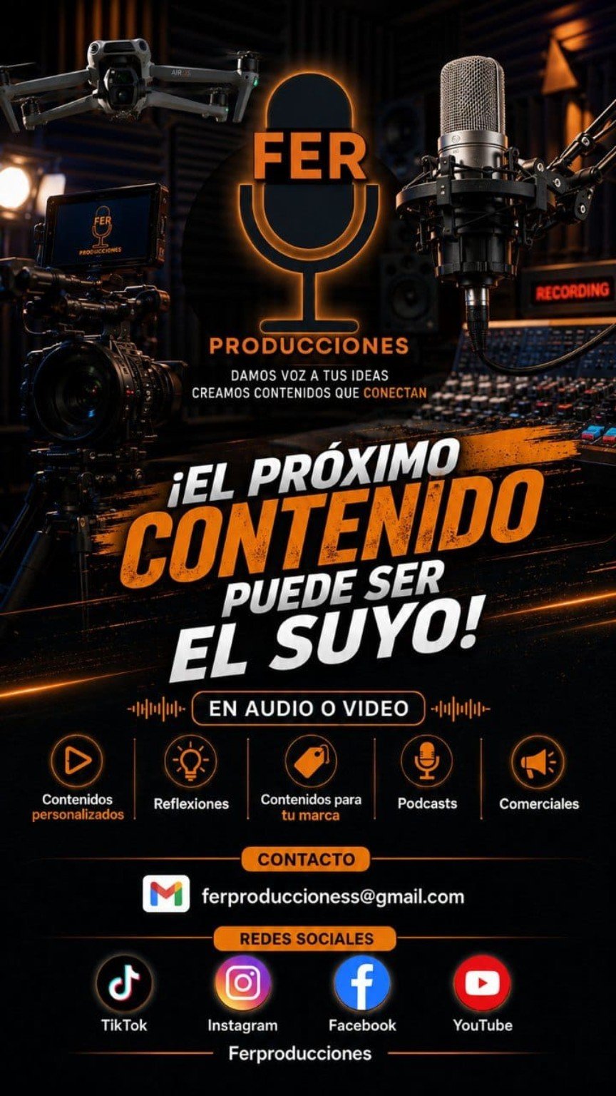 Pieza promocional de FER Producciones